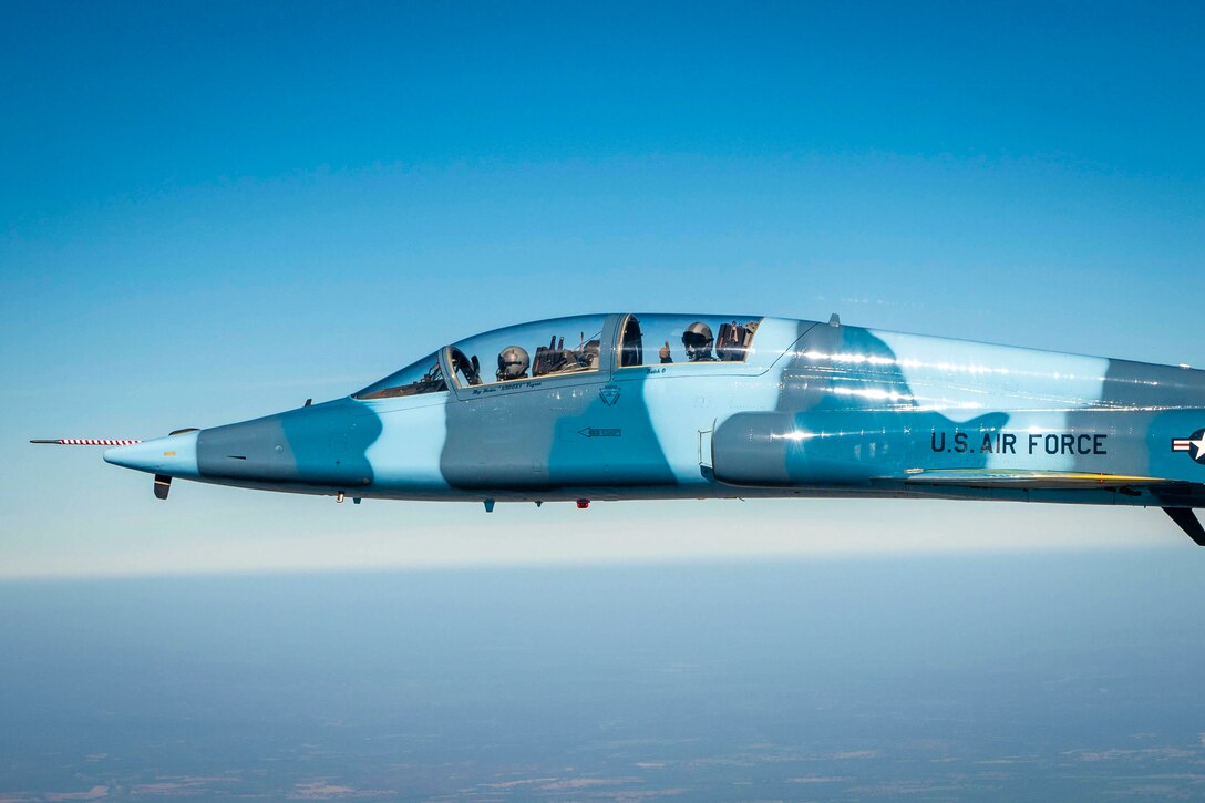 An aerial aircraft.