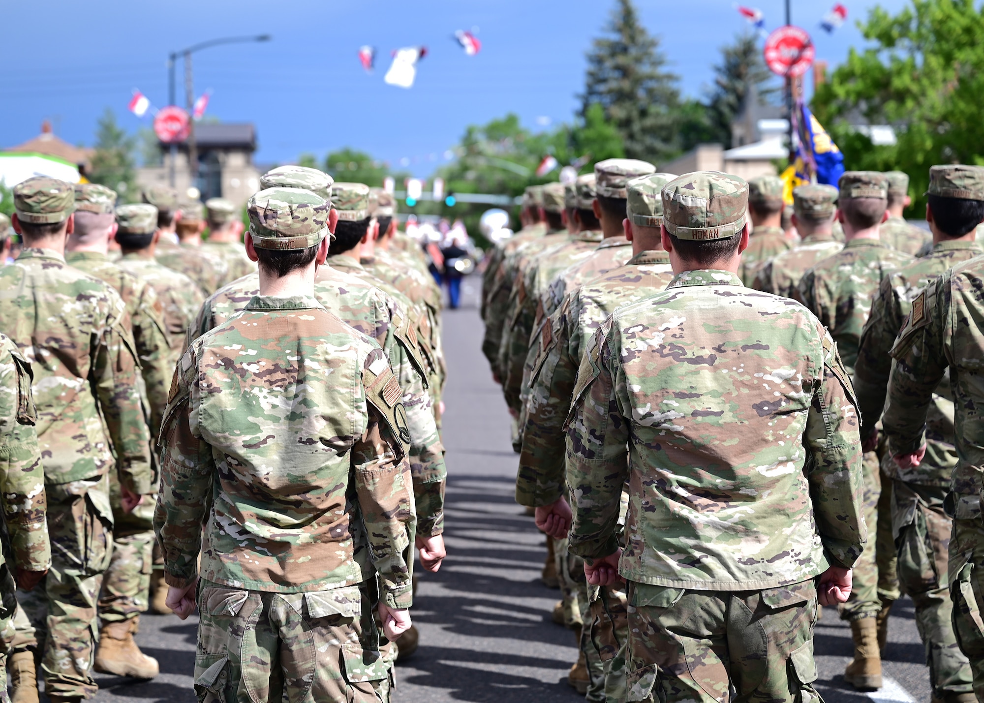airmen marching