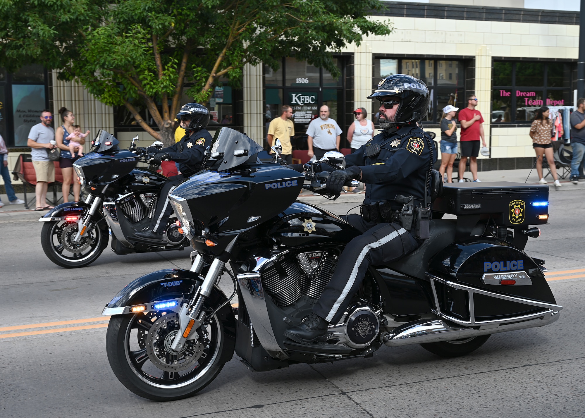cheyenne police on motorcycles