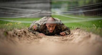 Competitors participate in  warrior tasks during the 2022 National Guard Bureau Region 2 Best Warrior Competition May 17-20, 2022, at Camp Dawson, Kingwood, West Virginia. Regional winners from across the nation advanced to the national competition in Tennessee.