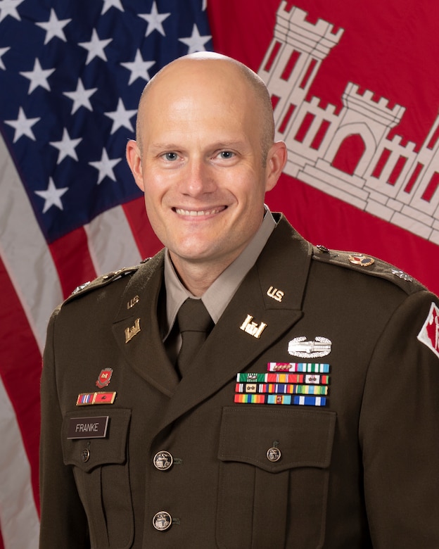 The official portrait of Lt. Col. Kevin R. Franke.