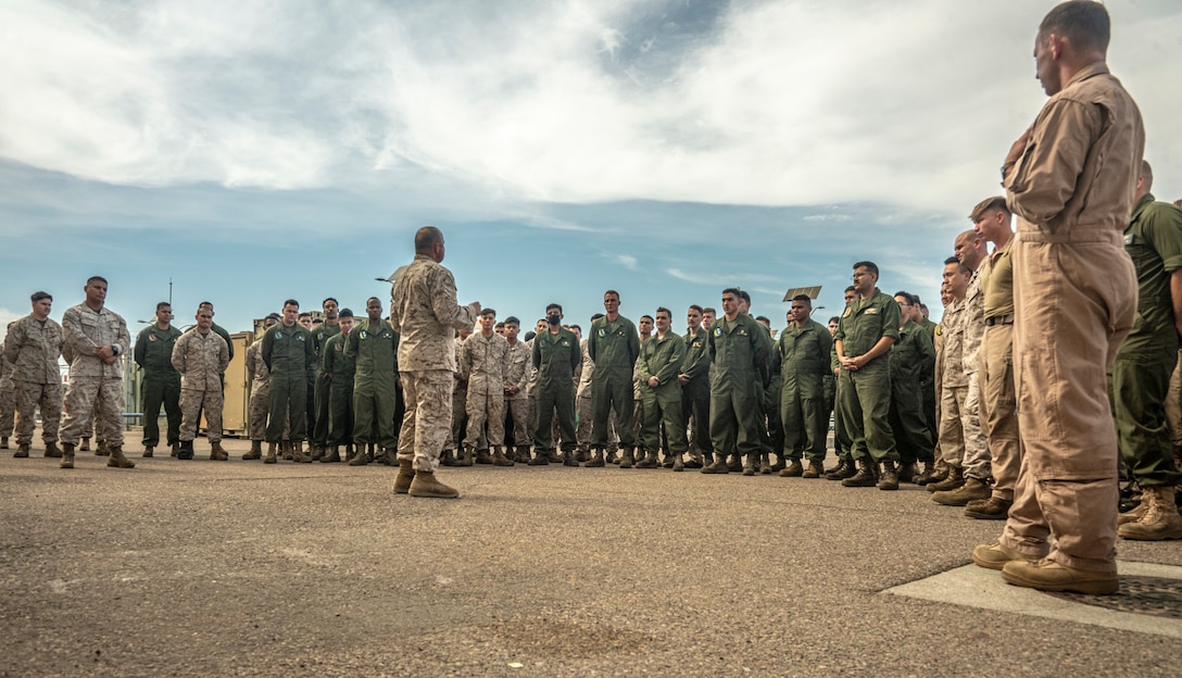 MAGTF-23 command team visits MAW assets supporting ITX 4-22