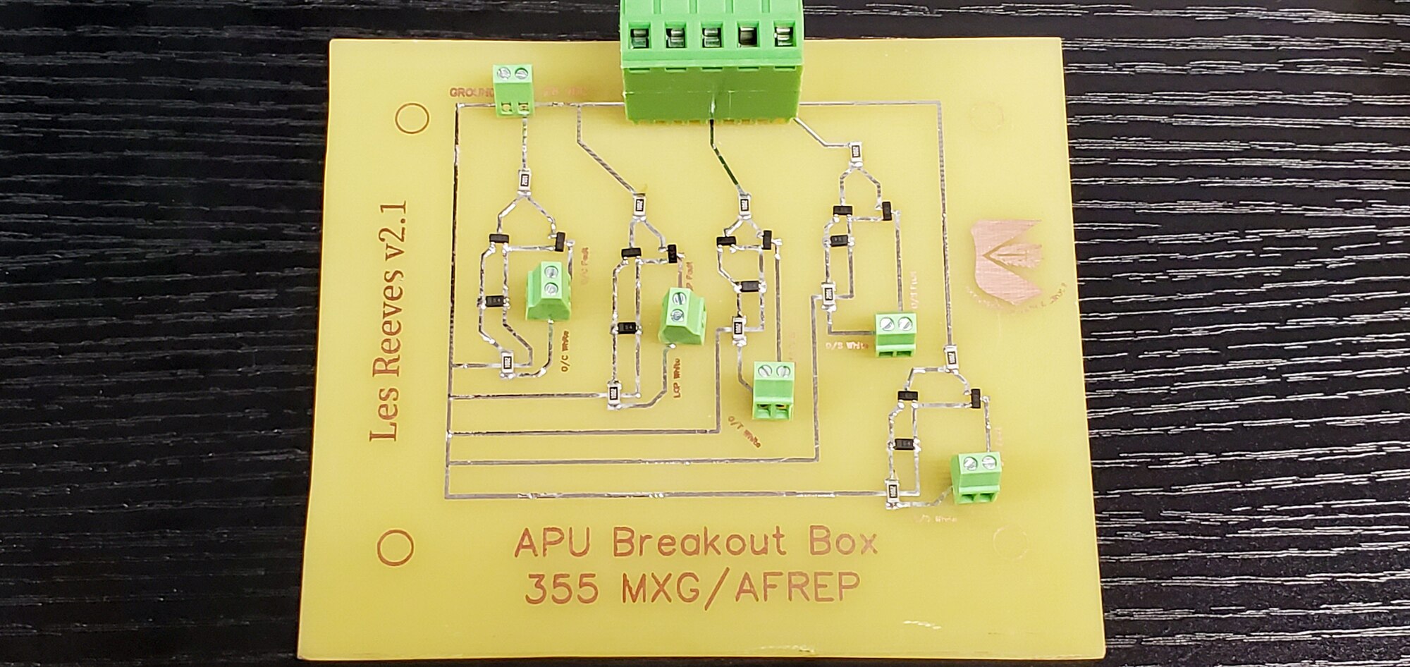A photo of a circuit card.