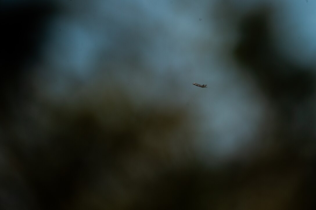 A Royal Australian Air Force F-35 carries out a strike mission during a joint close air support training event during exercise Koolendong 22.