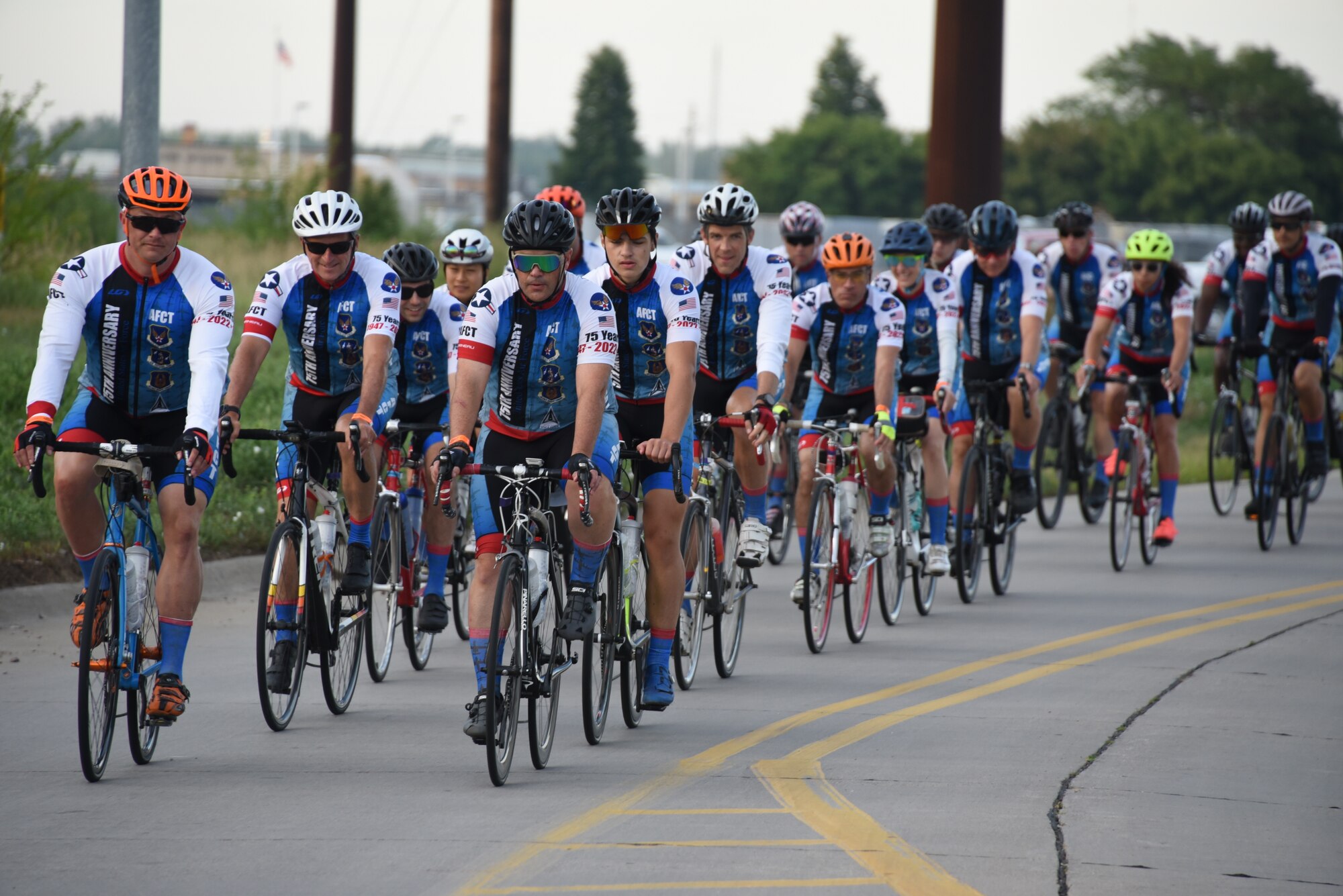 AFCT members ride in formation