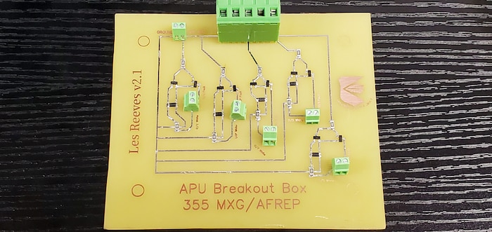 A photo of a circuit card.