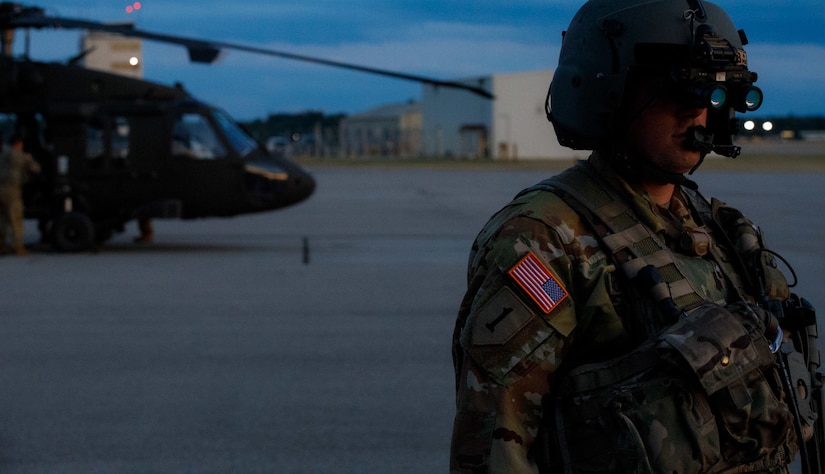 Fifty-six Soldiers from Bravo Co. 2/147th and two medics from Headquarters and Headquarters Company, or HHC, loaded five UH-60 helicopters on July 9th in Frankfort, Ky., and made their way north to Camp Grayling Airfield on Michigan's northern peninsula to conduct annual training.