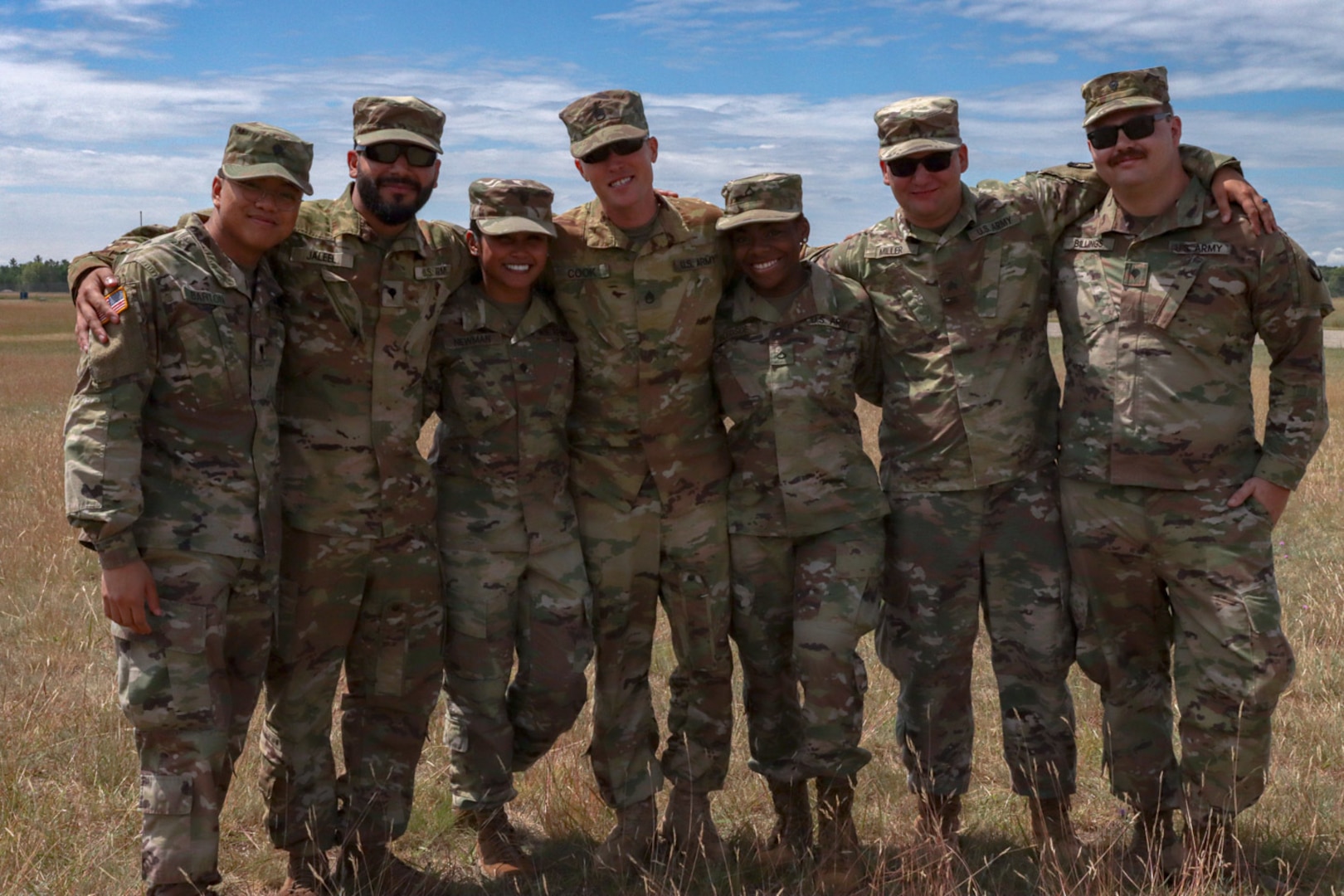 Kentucky National Guard Soldiers from Echo Co. 2/147th at Camp Grayling Airfield, Michigan, for annual training July 14, 2022.