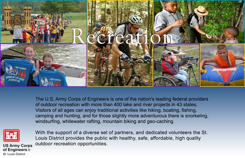 St. Louis District recreation sites provide a diverse range of outdoor recreational activities that promote a healthy lifestyle to those who visit every year, with the commitment to providing visitors a safe, fun and secure experience.