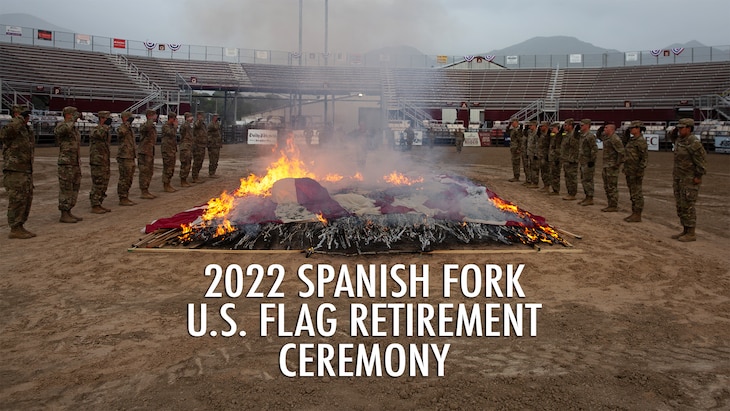 The Utah National Guard’s Charlie Battery, 1st Battalion, 145th Field Artillery, known as “the Animals,” were happy to continue the 24-year tradition of supporting the Spanish Fork Flag Retirement Ceremony last week at the Spanish Fork Fairgrounds.

“This event is special to me because I started my military career in this community,” said Command Sgt. Maj. Spencer Nielsen, senior enlisted leader for the Utah National Guard, and longtime Spanish Fork resident. “It’s great to be a part of this, for all of the 24 years of this flag retirement's existence. I’m glad we take responsibility to pay honor to our country and to our flag at this event each year and I hope we do it for generations to come.”

The Utah National Guard is a capable, skilled, community-based force comprised of approximately 7,300 trained citizen-Soldiers and Airmen who are always ready to support the community and operations worldwide. (U.S. Army video by Staff Sgt Jordan Hack)