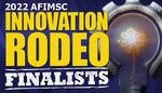 2022 AFIMSC innovation rodeo finalists graphic
