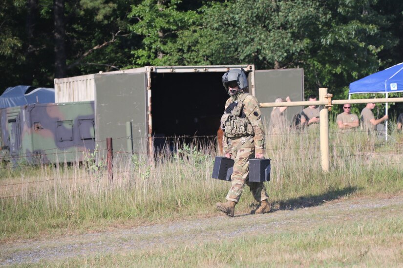 Pennsylvania Army National Guard Soldiers with Alpha Company, 2-104th General Support Aviation Battalion perform training to pass the air gunnery qualification at Fort Indiantown Gap July 21, 2022. To be fully qualified, soldiers must pass the aircrew qualification tables four, five, and six.