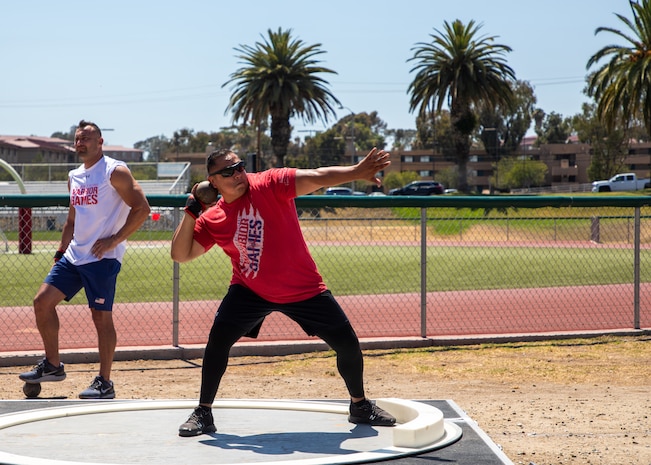 Wounded Warrior recovering service members on Marine Corps Base Camp Pendleton, Ca. from July 17-23, 2022. Marines selected to represent Team Marine Corps at the 2022 DoD Warrior Games are attending the camp to hone their skills in multiple sports. The DoD Warrior Games is a multi-sport event for wounded, ill, and injured service members. (U.S. Marine Corps photo by Lance Cpl. Phillips)