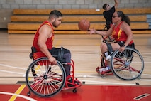 Wounded Warrior recovering service members on Marine Corps Base Camp Pendleton, Ca. from July 17-23, 2022. Marines selected to represent Team Marine Corps at the 2022 DoD Warrior Games are attending the camp to hone their skills in multiple sports. The DoD Warrior Games is a multi-sport event for wounded, ill, and injured service members. (U.S. Marine Corps photo by Lance Cpl. Phillips)