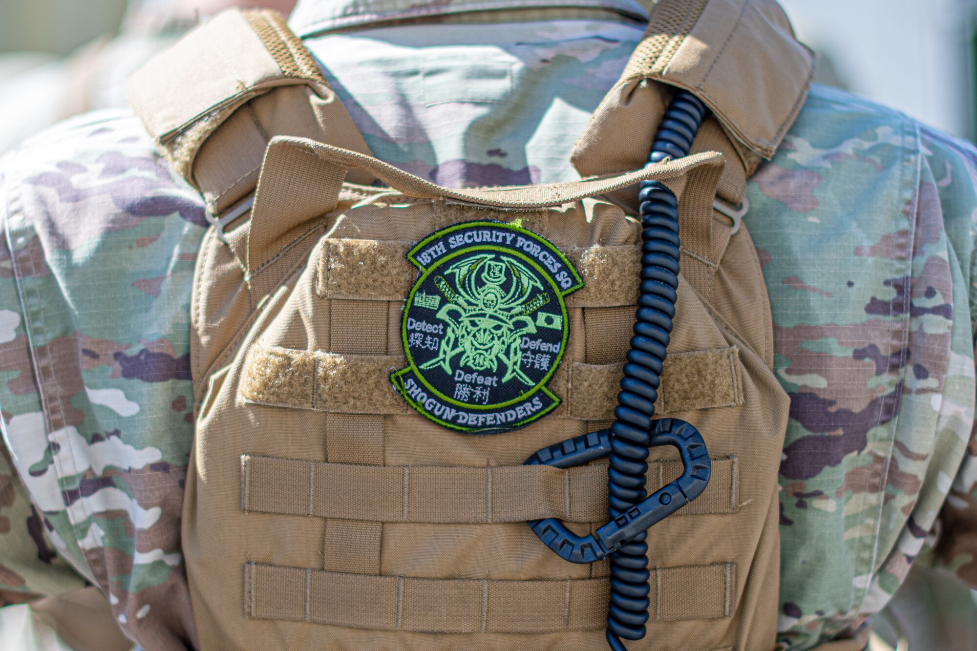 Airmen perform an active shooter training exercise.