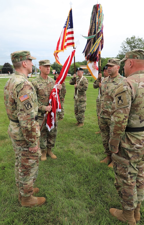 416th TEC brings traditional change of command ceremony to community park