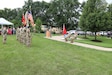 416th TEC brings traditional change of command ceremony to community park