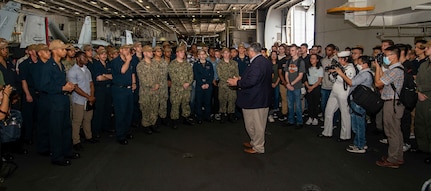 USS Ronald Reagan Departs Singapore