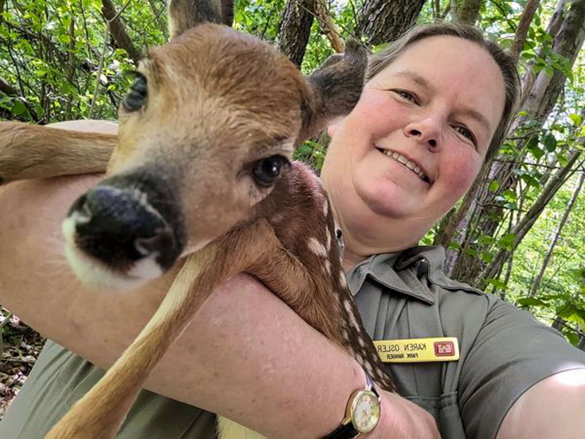Karen Osler is an animal lover and a park ranger for the U.S. Army Corps of Engineers Pittsburgh District