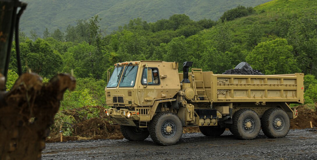 Army Reserve engineers develop new road in rural Alaska