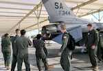 Cadets from the U.S. Air Force Academy visit the 149th Fighter Wing to see what being a Gunfighter is all about at Joint Base San Antonio-Lackland July 26.