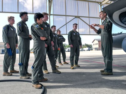 Cadets from the U.S. Air Force Academy visit the 149th Fighter Wing to see what being a Gunfighter is all about at Joint Base San Antonio-Lackland July 26.