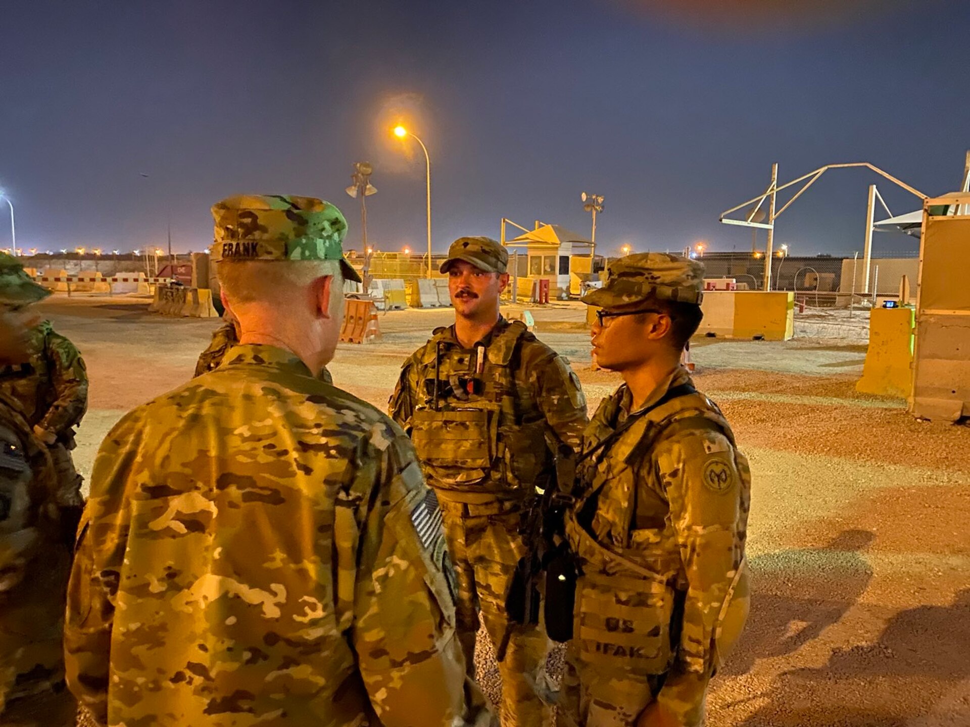 U.S. Army Central Leadership Tours ARCENT AOR.  Lt.  Gen. Patrick D. Frank, who assumed command of U.S. Army Central 7 July, 2022, and CSM Jacinto Garza, tour ARCENT AOR to meet with deployed Soldiers.