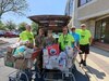 Pennsylvania Air National Guard Master Sgt. Rachel M. Ali (center left) and Tech. Sgt. Shawna Belusko (center right), both Production Recruiters with the 111th Attack Wing based at Biddle Air National Guard Base in Horsham, Pennsylvania stand with members and volunteers of the Warminster Food Bank during a food drive at a local supermarket in Warminster, Pennsylvania. The event, dubbed “Stuff the Humvee,” helped the food bank gather more than 2000 pounds of non-perishable food items to support families in need in the surrounding communities. (Courtesy photo from Warminster Food Bank)