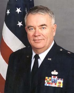 Brigadier General Lawrence H Woodbury (Retired) was chief of staff, Headquarters, North Dakota Air National Guard, Bismarck, N.D.