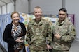 Lt. Gen. Patrick D. Frank, who assumed command of U.S. Army Central July 7, 2022, and Command Sgt. Maj. Jacinto Garza, met with the Soldiers of Task Force Liberty at Camp As Sayliyah, Qatar.