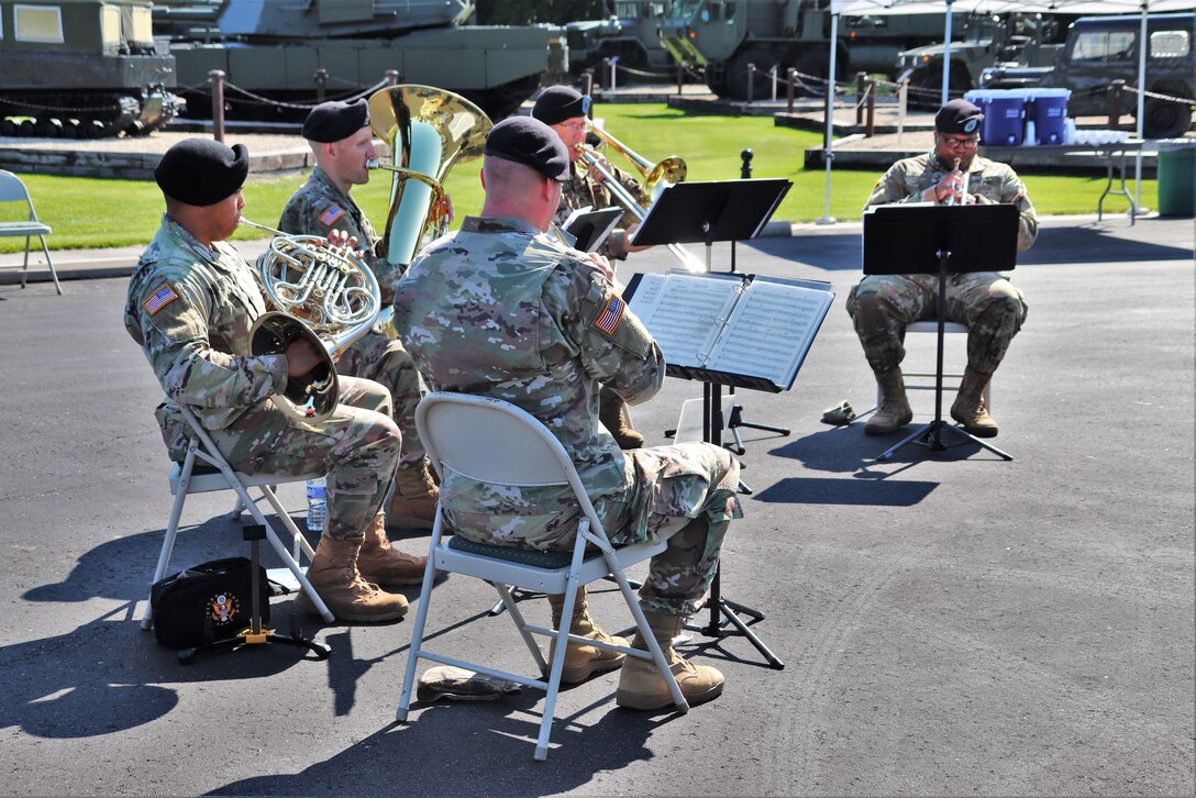 204th Army Band plays during Fort McCoy Garrison Change of Command ceremony