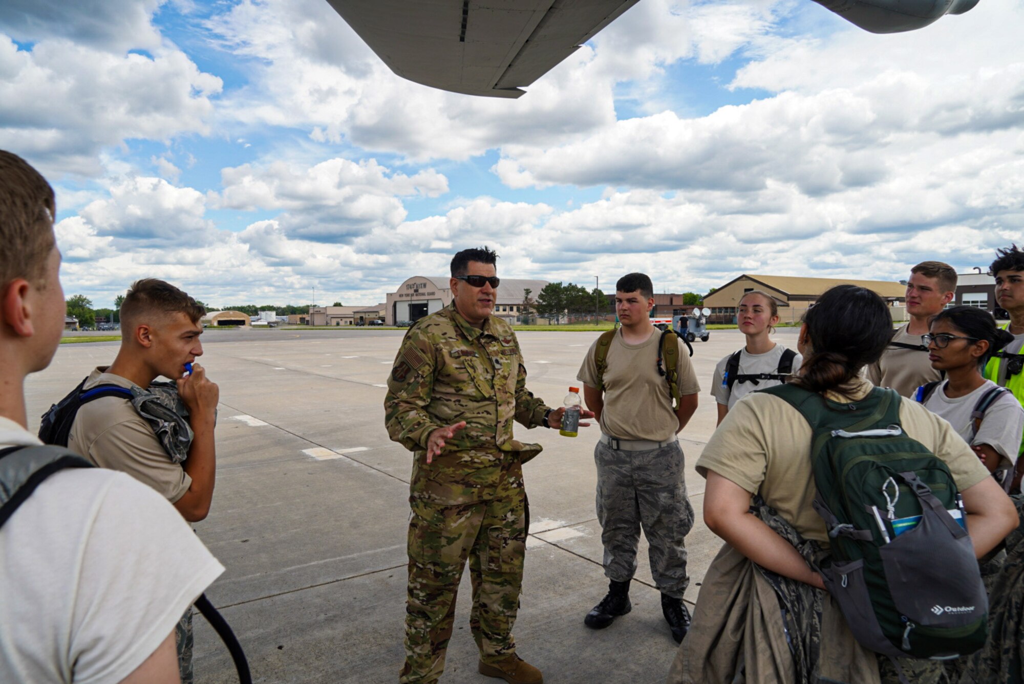 Lt. Col. Contino speaks to cadets