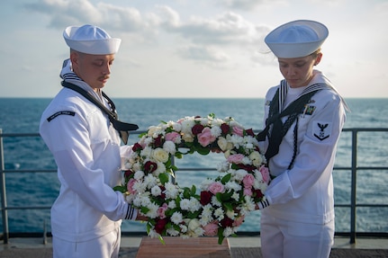 USS Frank Cable Honors Lost Indonesian Submarine KRI Nanggala