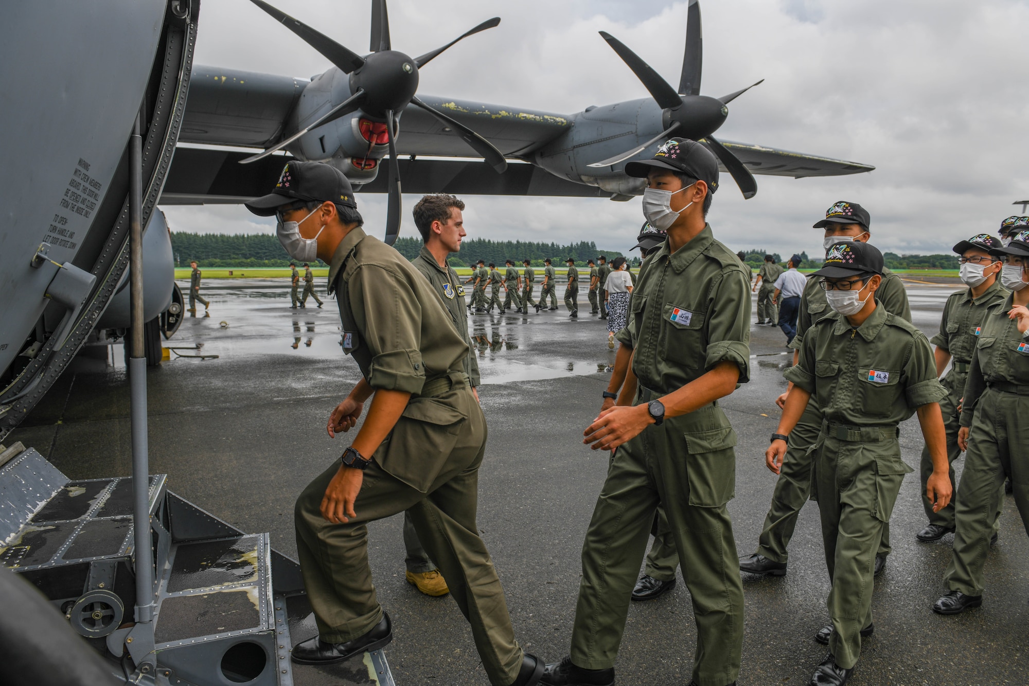 Cadets board a C-130J Super Hercules