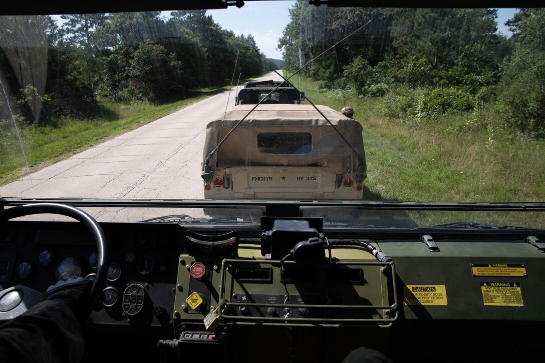 Readiness of the force: Army Reserve Soldiers conduct simulated convoy operation