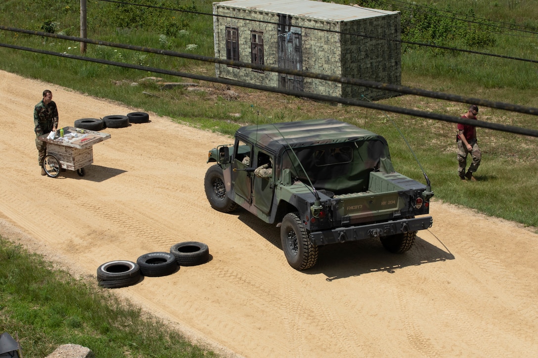 Readiness of the force: Army Reserve Soldiers conduct simulated convoy operation