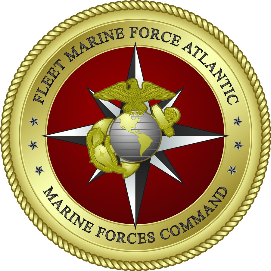 Full color version of the Fleet Marine Force, Atlantic, Marine Forces Command, Marine Forces Northern Command seal .jpg file