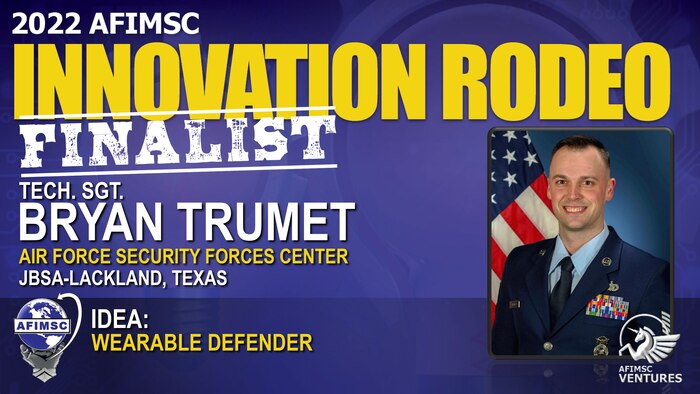Tech. Sgt. Bryan Trumet innovation rodeo graphic