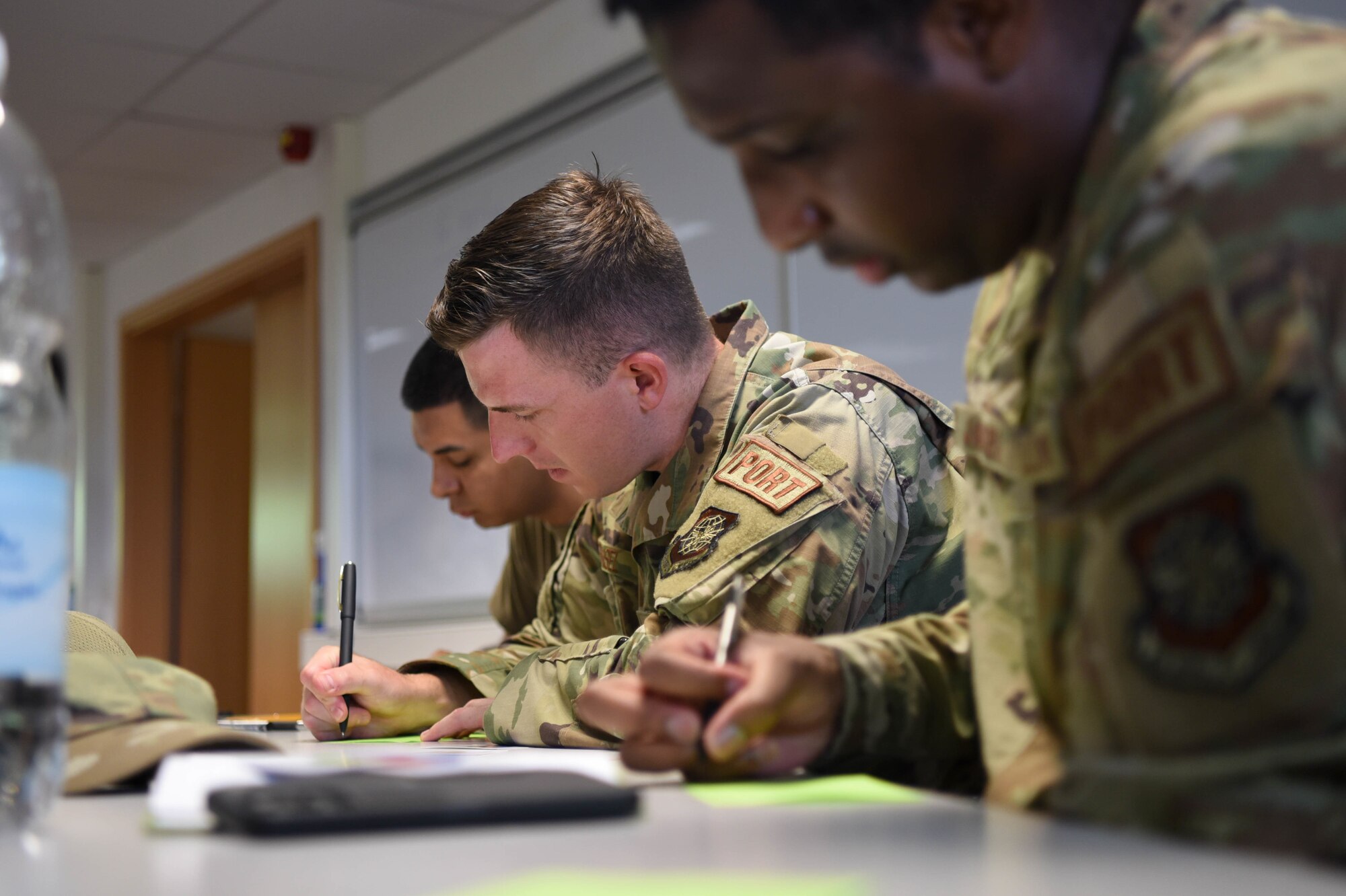 U.S. Air Force Airmen attend workshop.