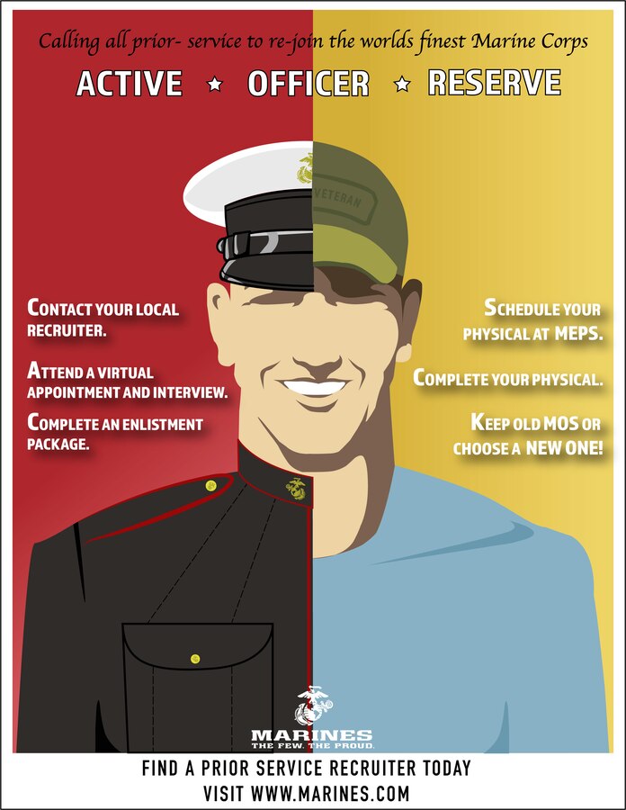 Layout and design created using Adobe Illustrator, for prior service recruiting purposes.