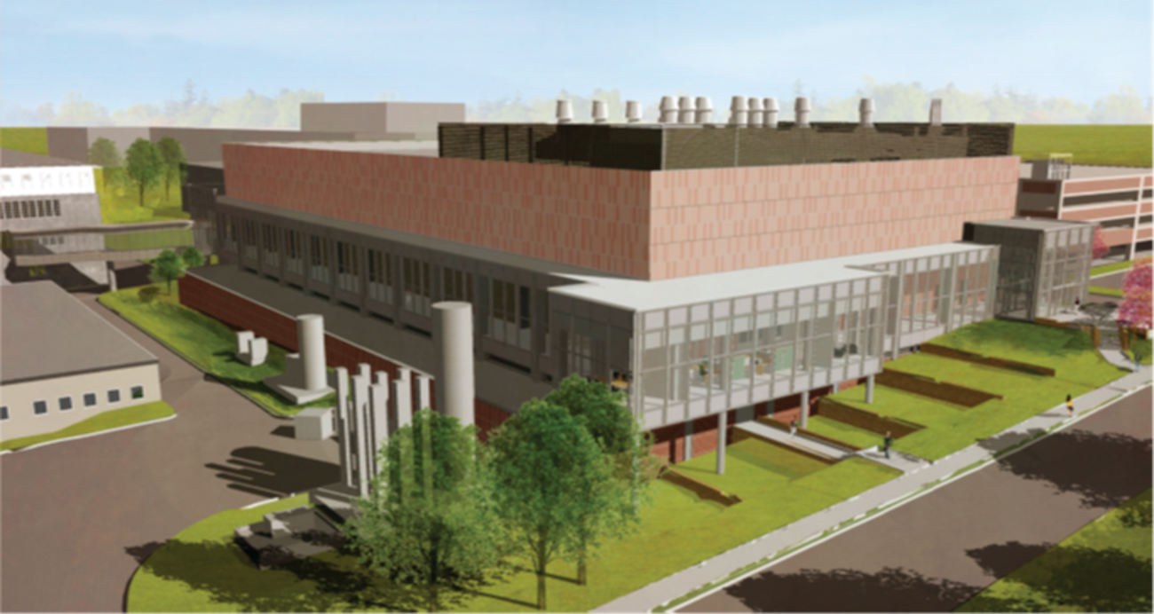 A rendering of MIT-Lincoln lab(CSL/MIF), Hanscom Air Force Base, MA