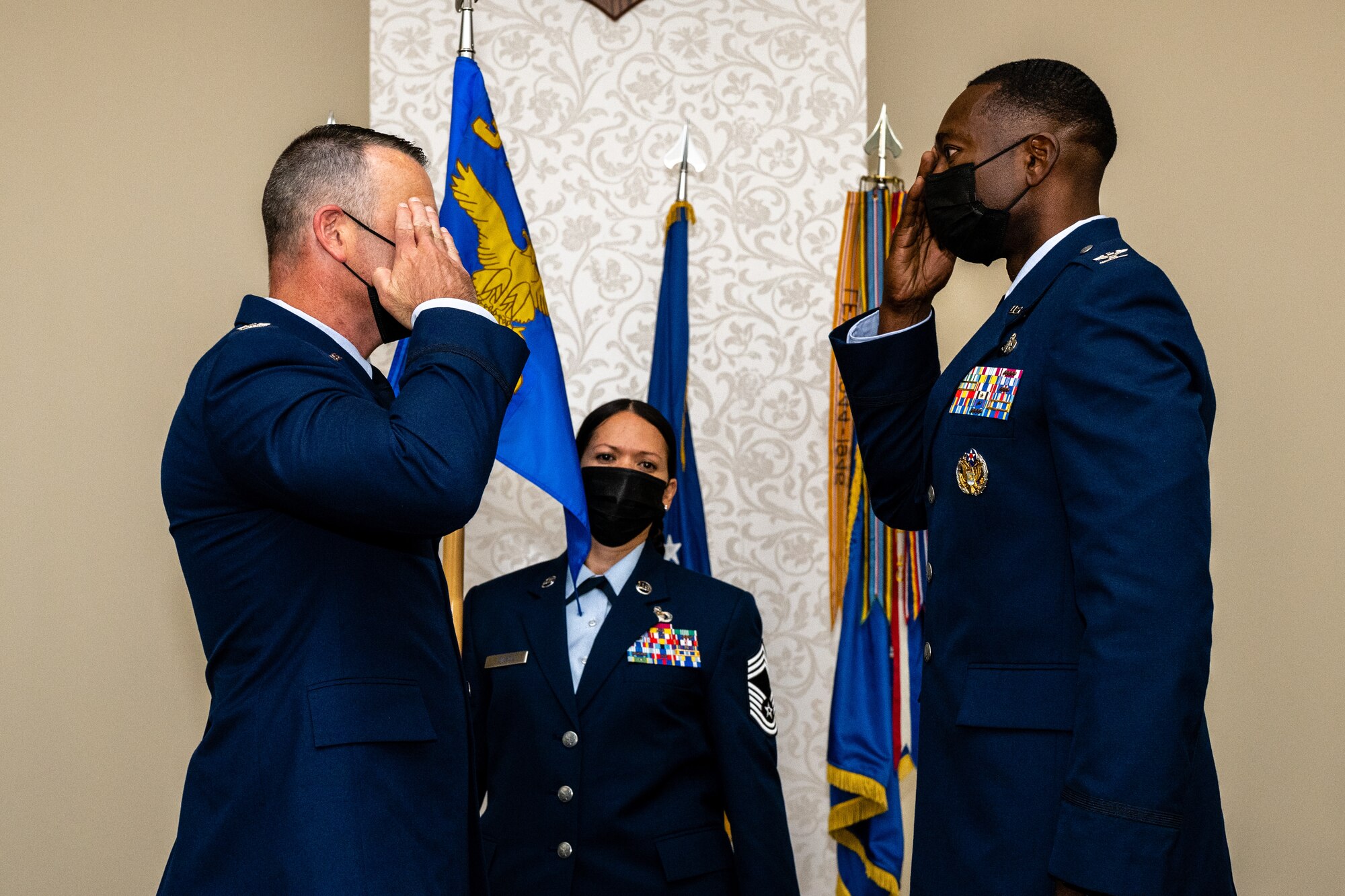 U.S. Airmen take part in ceremony