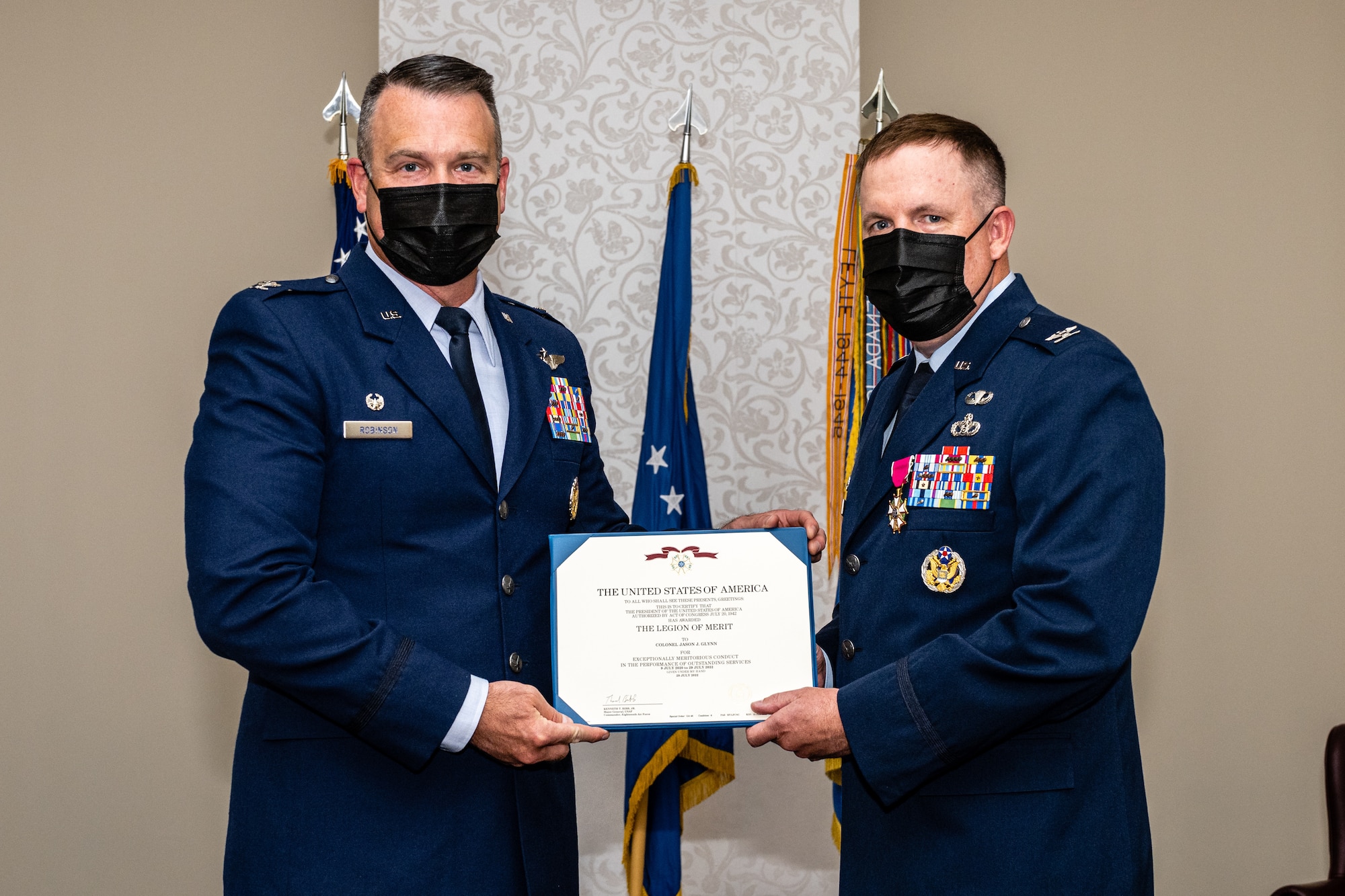 U.S. Airmen take part in ceremony