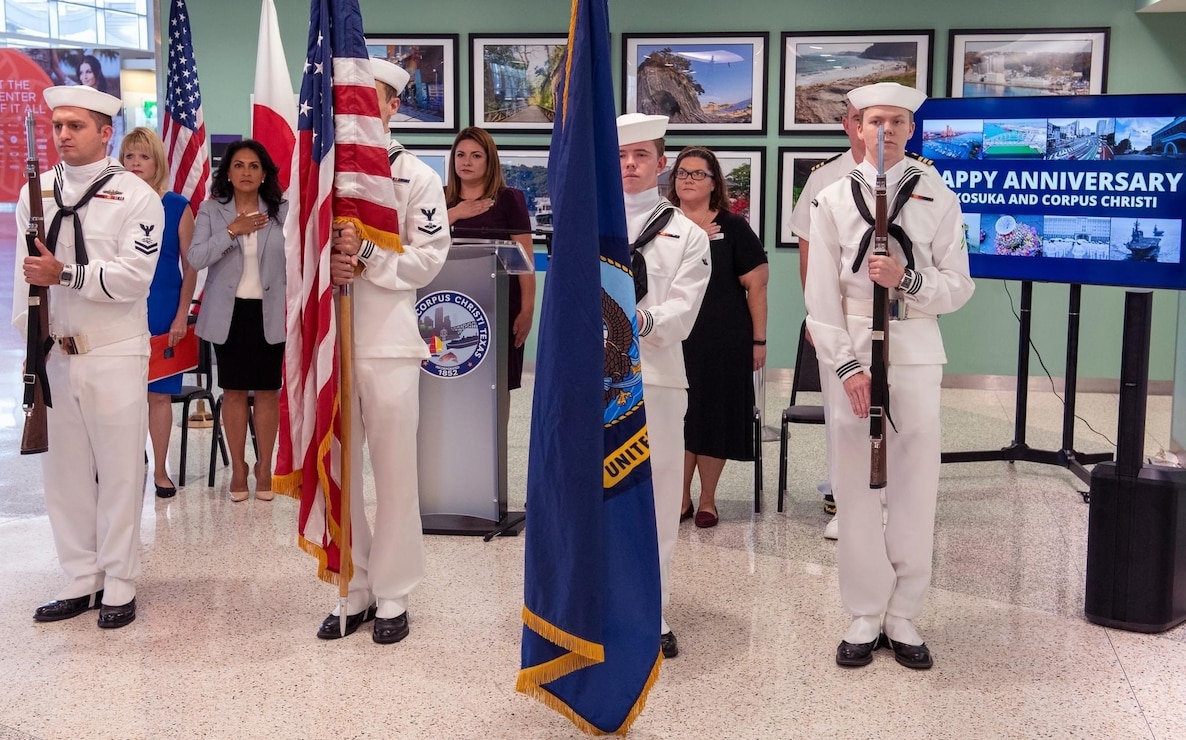 NAS Corpus Christi Flag Ceremony