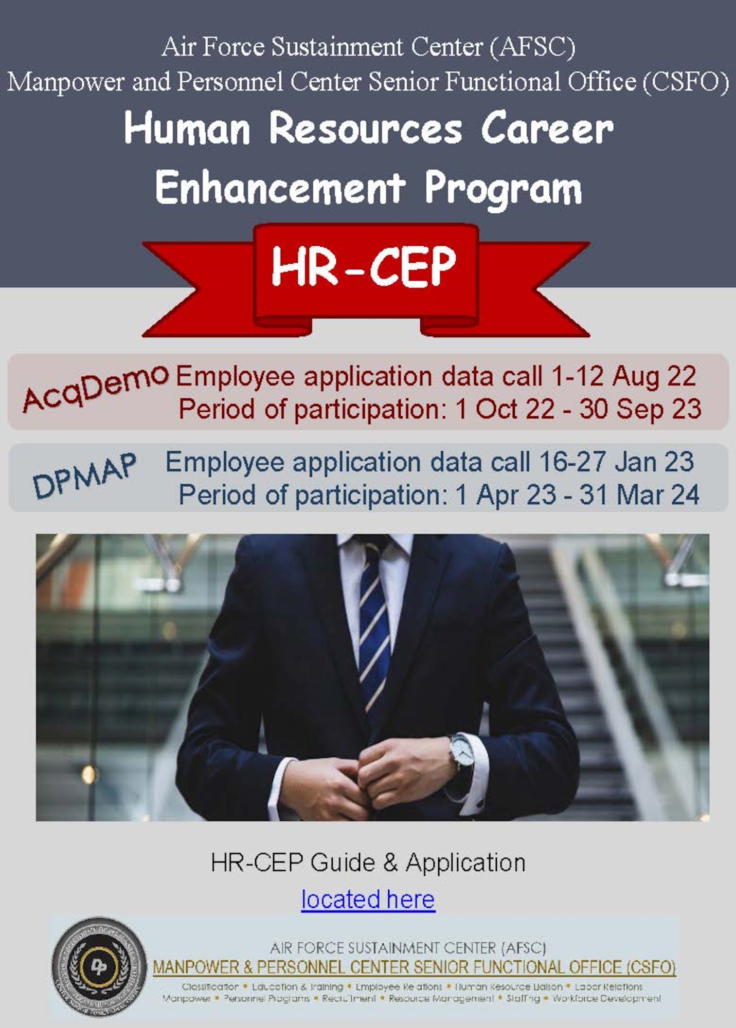 Human Resources Career Enhancement Program HR-CP flyer