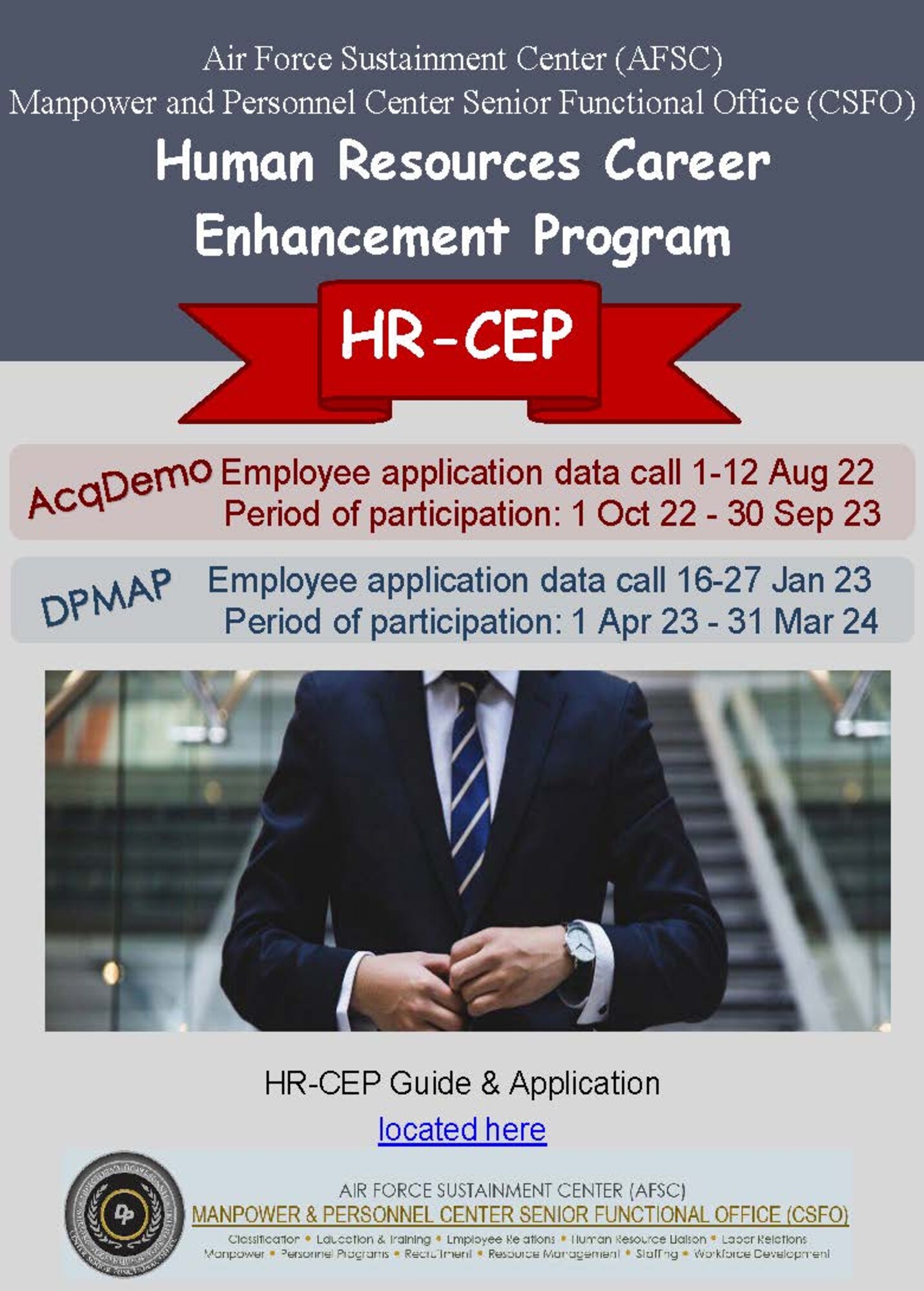 Human Resources Career Enhancement Program HR-CP flyer