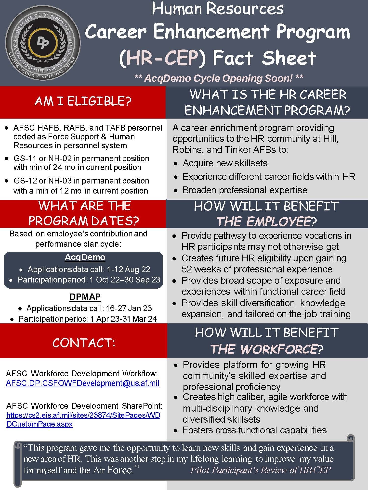 HR-CEP Fact Sheet