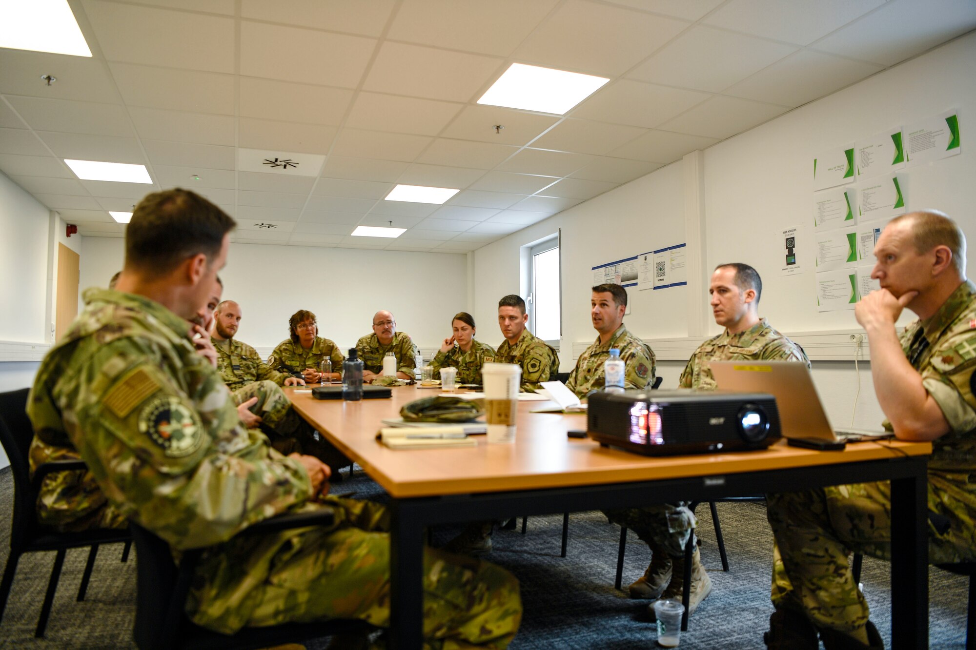 People talking in a conference room