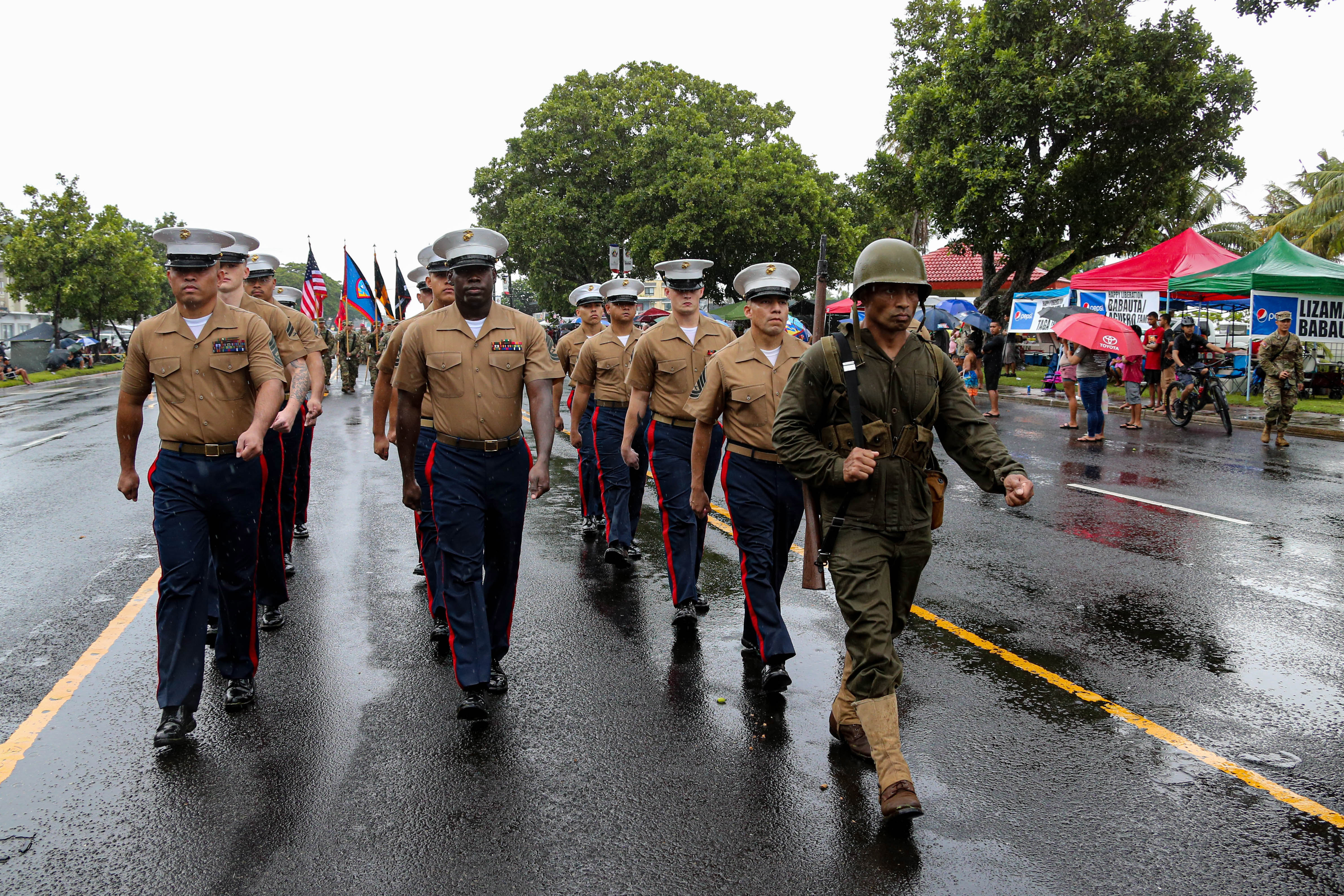 Photo of Marines in parade