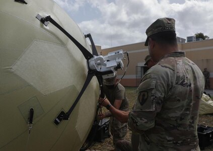 35th ESB prepares for hurricane season by premiering their new satellite systems